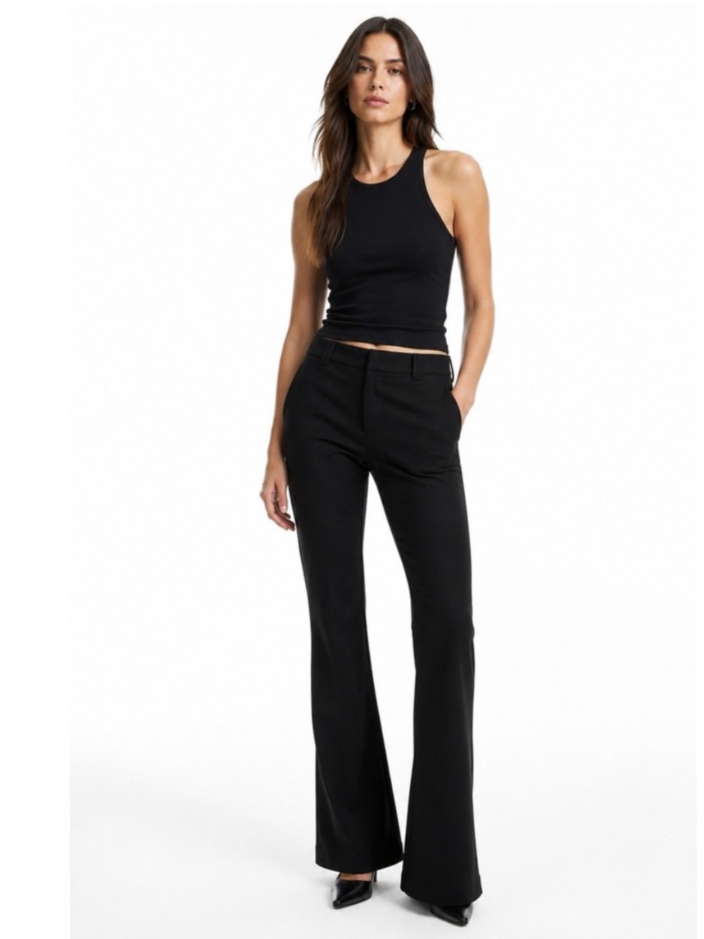NWOT H&M Black Flare Dress Pants